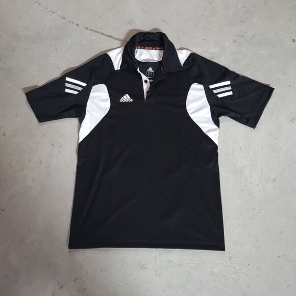 Adidas black and white sports polo - Picture 1 of 3